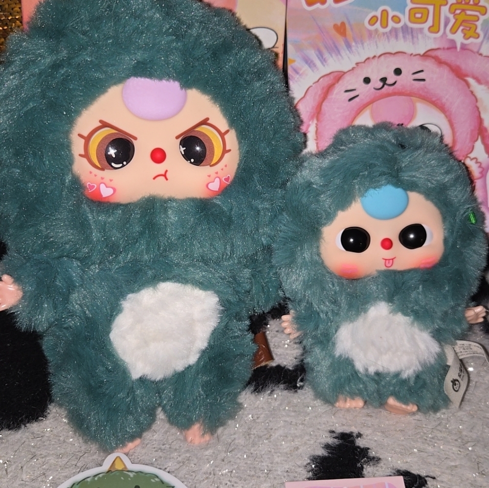Baby Three V3 Animal Party/de Lovely Dinos! 2 Plushies New/ Confirmed! Fastship!